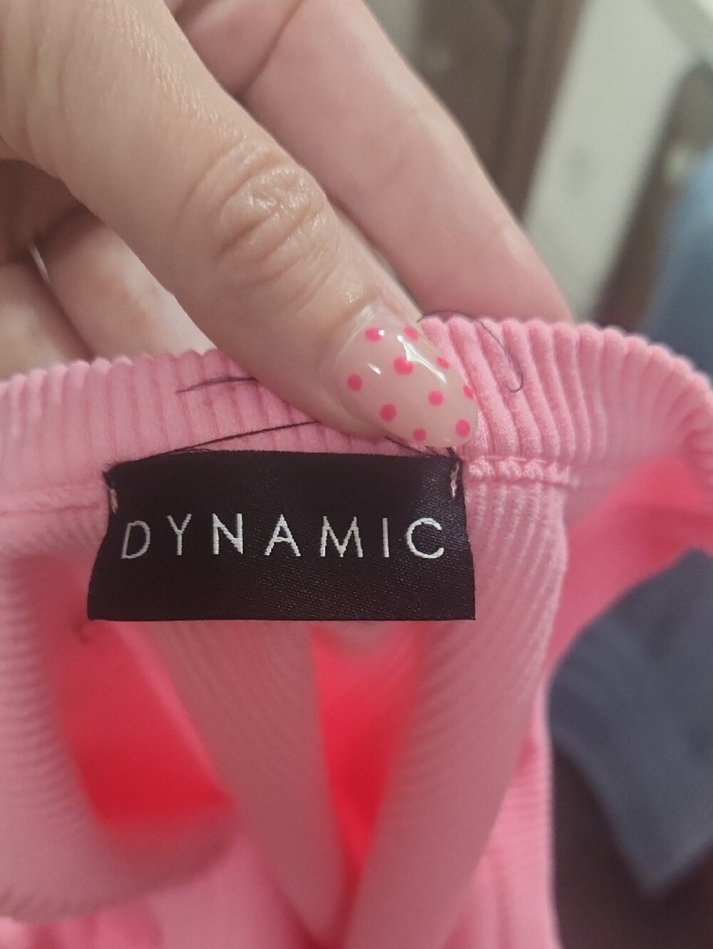 OS Ribbed Dynamic Tank Bodysuit - Pink - Picture 3 of 3